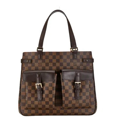 Pre-owned Louis Vuitton Brown Pvc Leather Handbag Tote Bag ()