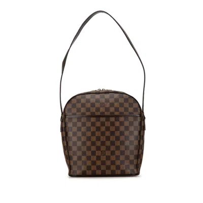 Pre-owned Louis Vuitton Brown Pvc Leather Pochette Pouch Shoulder Bag ()