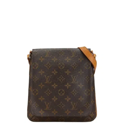 Pre-owned Louis Vuitton Brown Pvc Leather Shoulder Bag ()