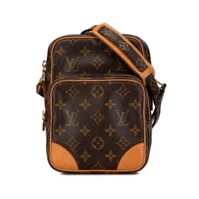 Pre-owned Louis Vuitton Brown Pvc Leather Shoulder Bag ()