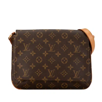 Pre-owned Louis Vuitton Brown Pvc Leather Shoulder Bag ()
