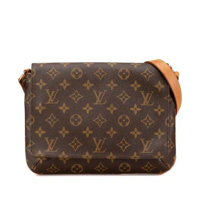 Pre-owned Louis Vuitton Brown Pvc Leather Shoulder Bag ()