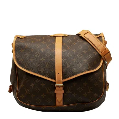 Pre-owned Louis Vuitton Brown Pvc Leather Shoulder Bag ()