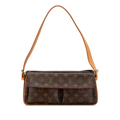 Pre-owned Louis Vuitton Brown Pvc Leather Shoulder Bag ()