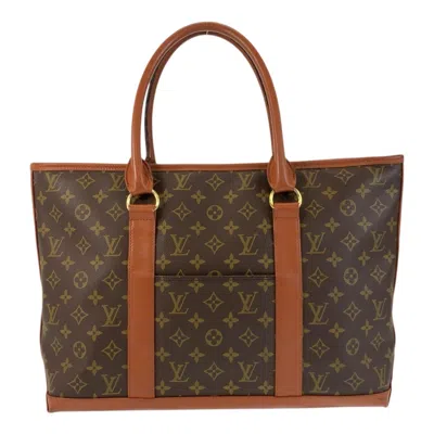 Pre-owned Louis Vuitton Brown Pvc Leather Shoulder Bag Tote Bag ()