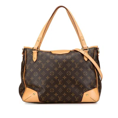 Pre-owned Louis Vuitton Brown Pvc Leather Shoulder Bag Tote Bag ()