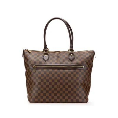 Pre-owned Louis Vuitton Brown Pvc Leather Tote Bag ()