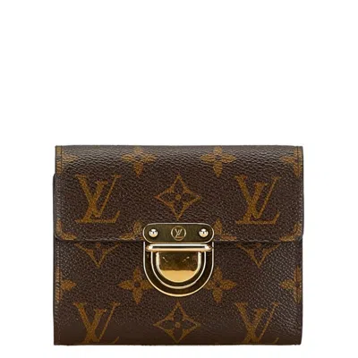 Pre-owned Louis Vuitton Brown Pvc Leather Wallet (bi-fold) ()