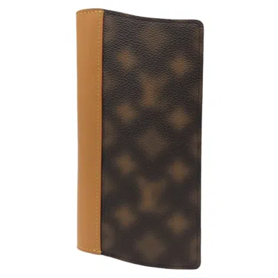Pre-owned Louis Vuitton Brown Pvc Long Wallet (bi-fold) ()