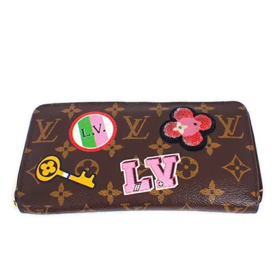 Pre-owned Louis Vuitton Brown Pvc Long Wallet (bi-fold) ()