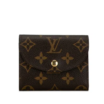 Pre-owned Louis Vuitton Brown Pvc Wallet (bi-fold) ()