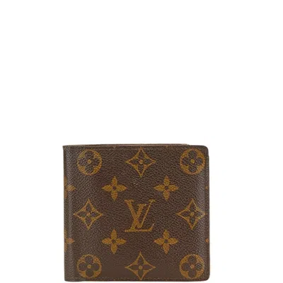 Pre-owned Louis Vuitton Brown Pvc Wallet (bi-fold) ()