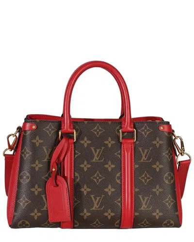 Pre-owned Louis Vuitton Brown; Red Canvas Monogram Soufflot Bb (authentic Pre-loved)
