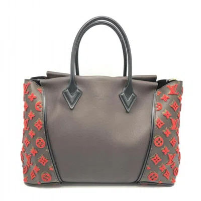 Pre-owned Louis Vuitton Brown Red Color Monogram Handbag Tote Bag ()