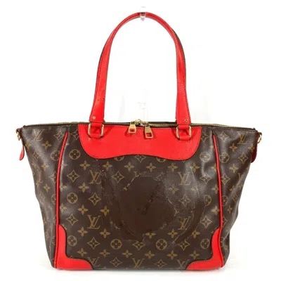Pre-owned Louis Vuitton Brown Red Color Monogram Shoulder Bag () In Multi