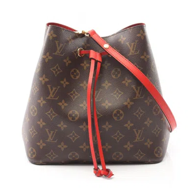 Pre-owned Louis Vuitton Brown Red Color Pvc Leather Shoulder Bag () In Multi