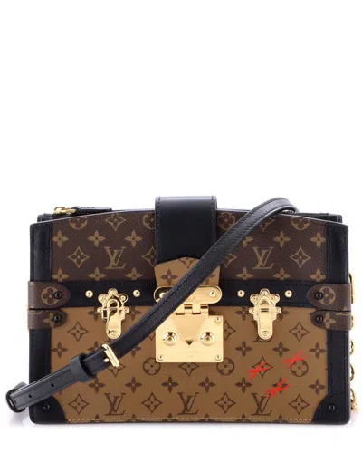 Louis Vuitton Brown Reverse Monogram Canvas Trunk Reverse (authentic Pre-loved)