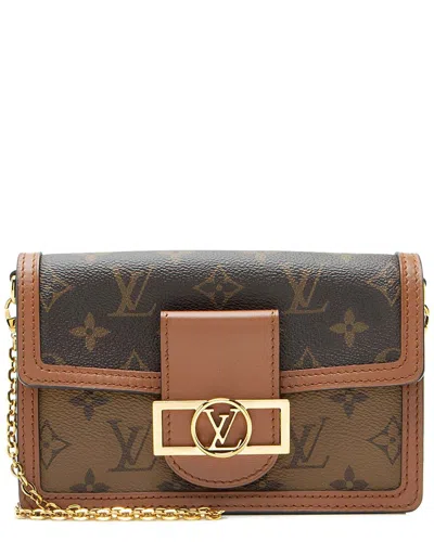 Louis Vuitton Brown Reverse Monogram Dauphine Chain Wallet (authentic Pre-  Loved)