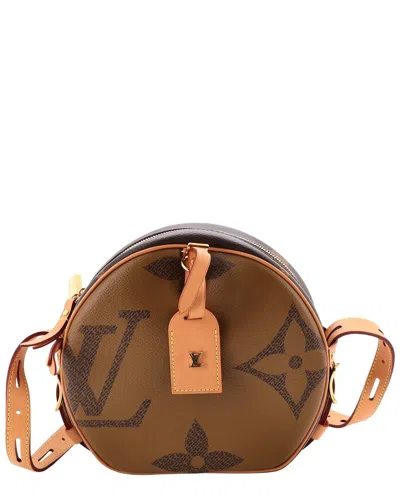Pre-owned Louis Vuitton Brown Reverse Monogram Giant Boite Chapeau Souple Bag (authentic  Pre-loved)