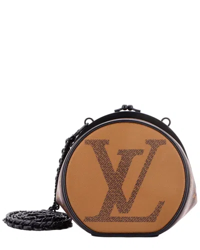 Louis Vuitton Brown Reverse Monogram Giant Boursicot Boite Chapeau (authentic  Pre-loved)