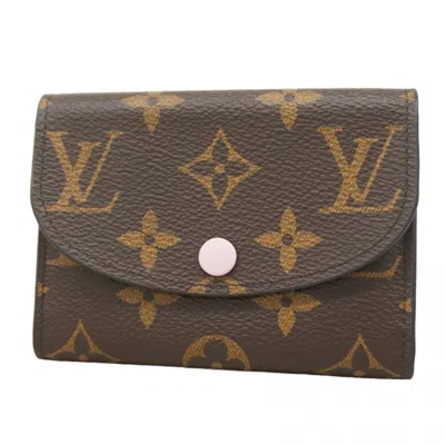 Pre-owned Louis Vuitton Brown Rose Ballerine Coin Purse/coin Case ()