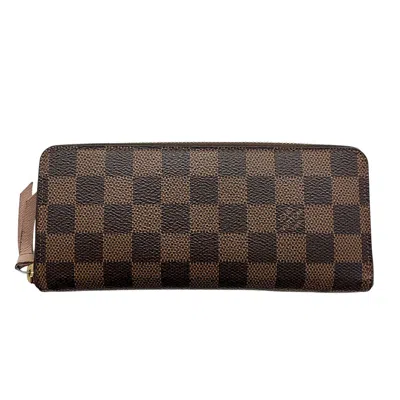 Pre-owned Louis Vuitton Brown Rose Ballerine Damier Canvas Coin Purse/coin Case () In Multi
