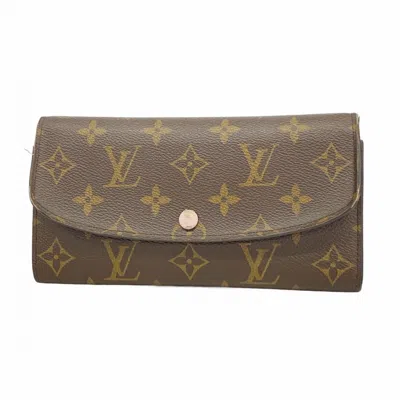 Pre-owned Louis Vuitton Brown Rose Ballerine Long Wallet (bi-fold) () In Multi