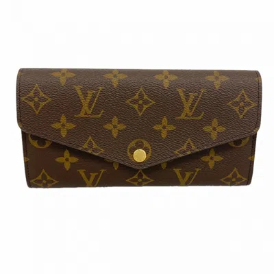Pre-owned Louis Vuitton Brown Rose Ballerine Long Wallet (bi-fold) () In Brown, Rose Ballerine