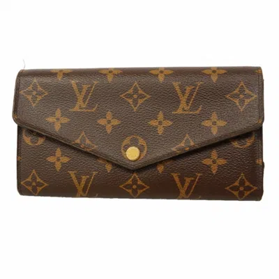 Pre-owned Louis Vuitton Brown Rose Ballerine Long Wallet (bi-fold) () In Brown, Rose Ballerine