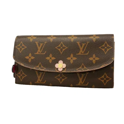 Pre-owned Louis Vuitton Brown Rose Ballerine Long Wallet (bi-fold) () In Brown, Rose Ballerine