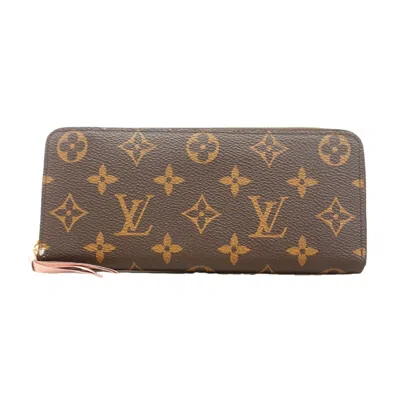 Pre-owned Louis Vuitton Brown Rose Ballerine Long Wallet (bi-fold) () In Brown, Rose Ballerine