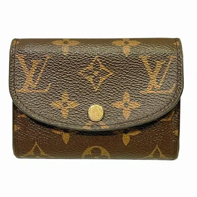Pre-owned Louis Vuitton Brown Rose Ballerine Monogram Coin Purse/coin Case () In Multi