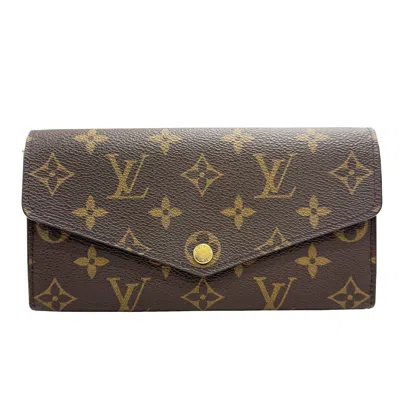 Pre-owned Louis Vuitton Brown Rose Ballerine Monogram Long Wallet (bi-fold) () In Multi