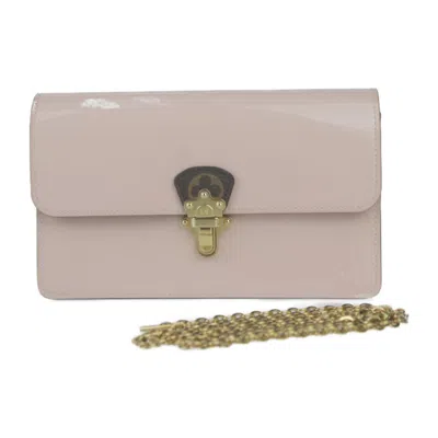 Pre-owned Louis Vuitton Brown Rose Ballerine Patent Leather Monogram Clutch Bag Pochette Shoulder Bag (pre-own