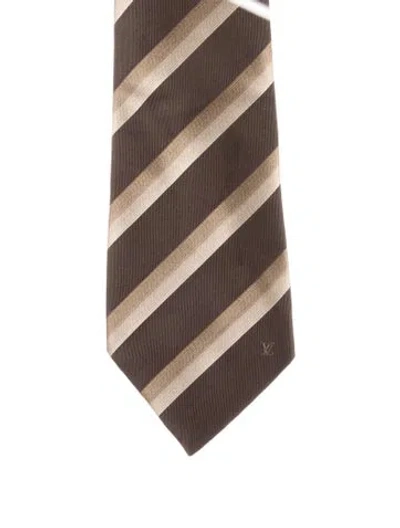 Pre-owned Louis Vuitton Brown Silk  Tie