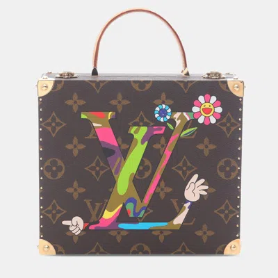 Pre-owned Louis Vuitton Brown Takashi Murakami Moca Monogram Jewelry Box