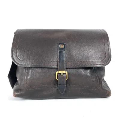 Pre-owned Louis Vuitton Brown Utah Leather Messenger Bag Shoulder Bag ()
