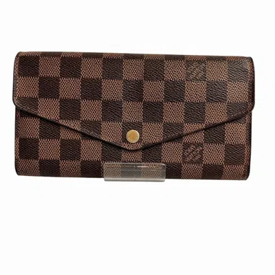 Pre-owned Louis Vuitton Brown Wallet (tri-fold) ()