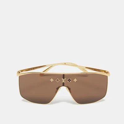 Pre-owned Louis Vuitton Brown Z1717u Lv Golden Mask Sunglasses