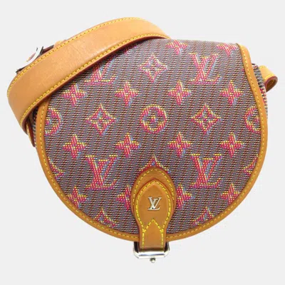 Pre-owned Louis Vuitton Brown/pink Monogram Lv Pop Tambourin