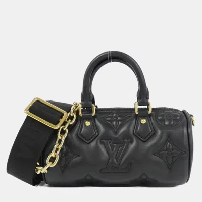 Pre-owned Louis Vuitton Bubblegram Papillon Bb Shoulder Bag In Black