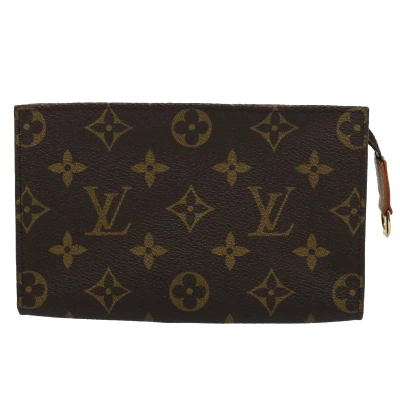 Pre-owned Louis Vuitton Bucket Canvas Clutch Bag () In Brown