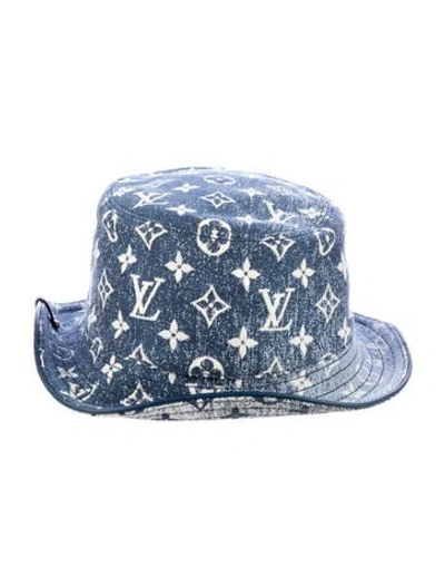 Pre-owned Louis Vuitton Bucket Hat W/tags In Blue