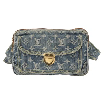 Pre-owned Louis Vuitton Bum Bag Denim Blue Denim_jeans Shoulder Bag Bag ()