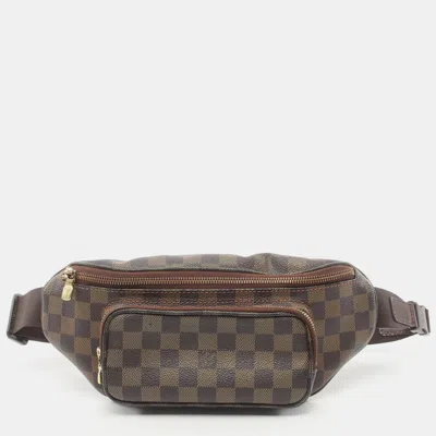 Pre-owned Louis Vuitton Bum Bag Melville Damier Ebene Body Bag Waist Bag Pvc Leather Brown