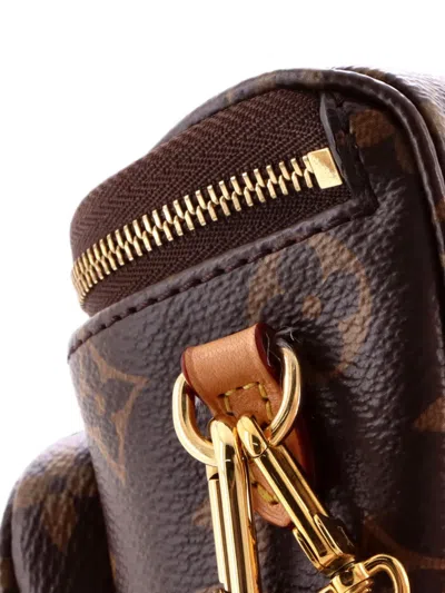 Pre-owned Louis Vuitton Bum Bag Monogram Canvas Mini Belt Bag In Brown
