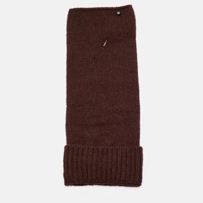 Pre-owned Louis Vuitton Burgundy Chapman Eyeball Yak Wool Beanie