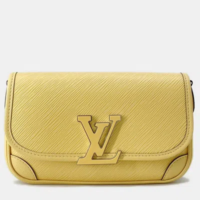 Pre-owned Louis Vuitton Busi Nm Yellow Epi Leather