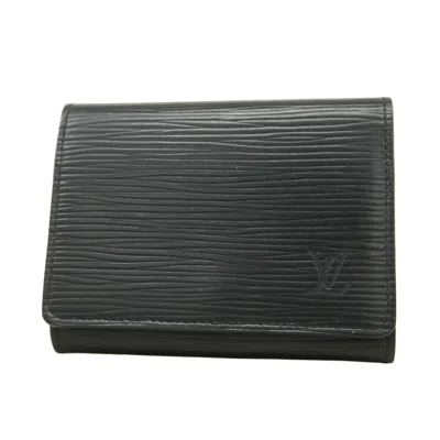 Pre-owned Louis Vuitton Business Card Case () In Black