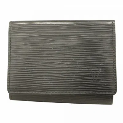 Pre-owned Louis Vuitton Business Card Case () In Black